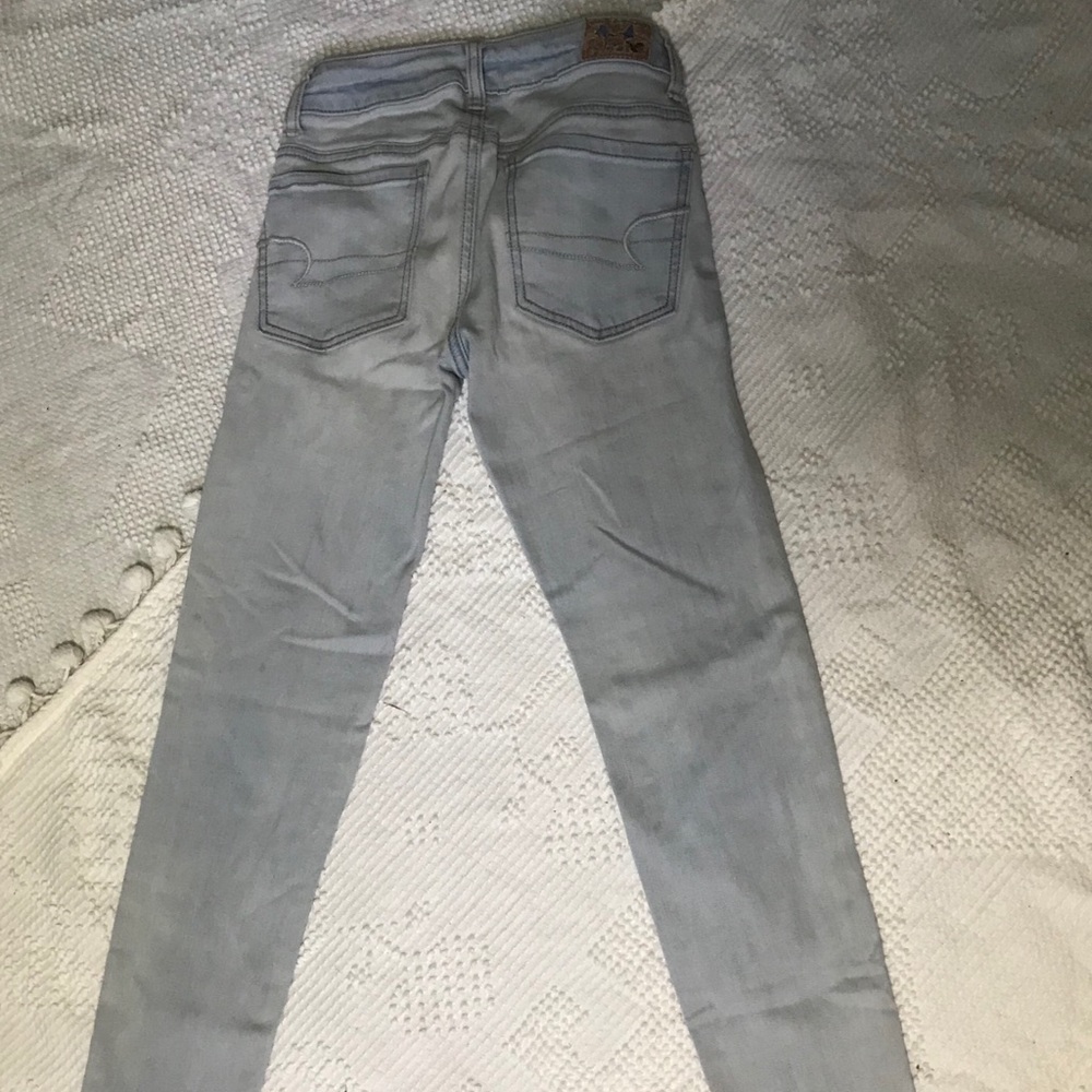Super Stretch Light Blue Jeggings - American Eagle